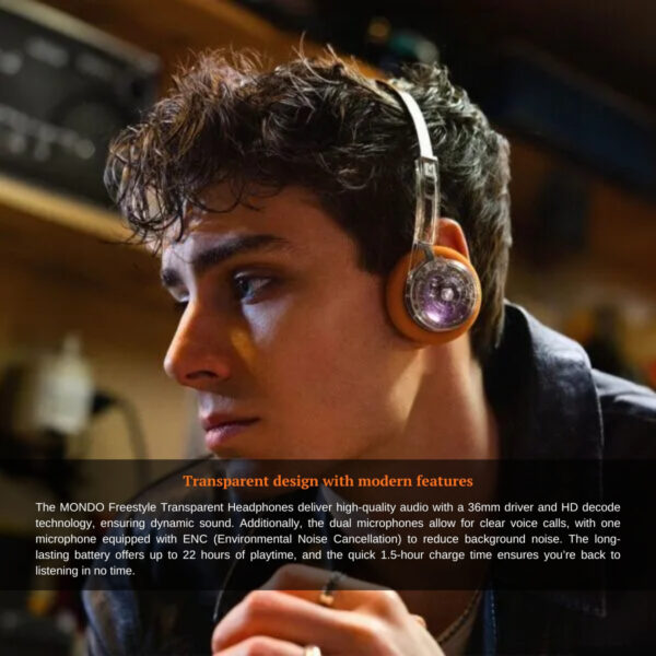 Mondo By Defunc Freestyle Retro Wireless On Ear Headphones | Bluetoooth 5.3 | 22 Hours | 1 Year Warranty