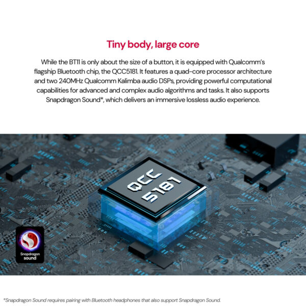 FiiO BT11 High-Res Bluetooth Transmitter | Bluetooth 5.4 | Type-C (PC/PS5/Nintendo Switch/iPhone15)