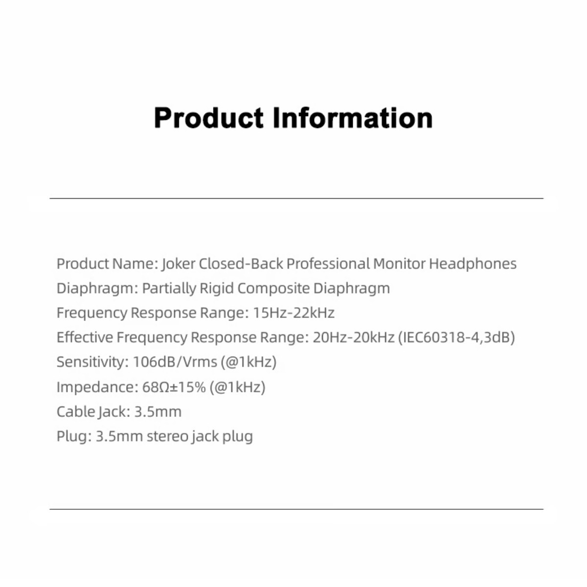 MOONDROP JOKER Closed-back Professional Monitor Headphone