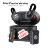 Hollyland LARK M2S Combo 2-Person Wireless Microphone System for Cameras & Mobile (2.4 GHz, Space Gray)