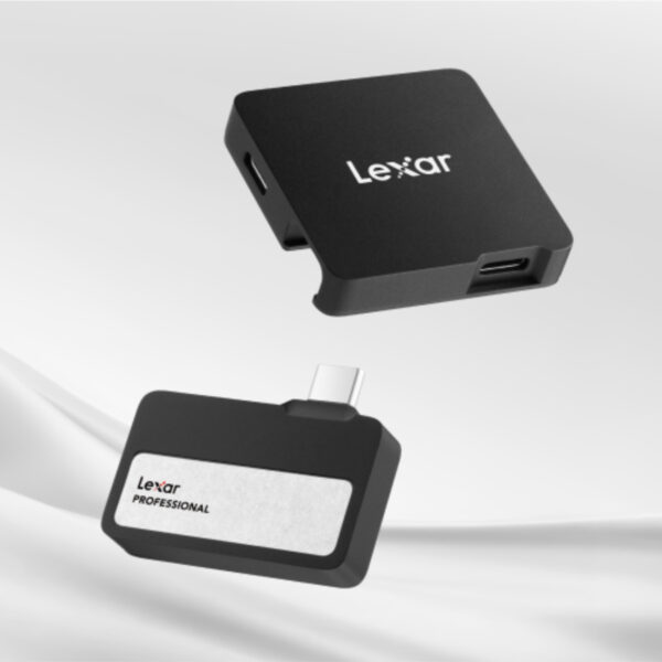 [PRE-ORDER 30 Days] Lexar SL400 1TB Professional Go USB 3.2 Gen 2 Portable SSD with Hub (Black)