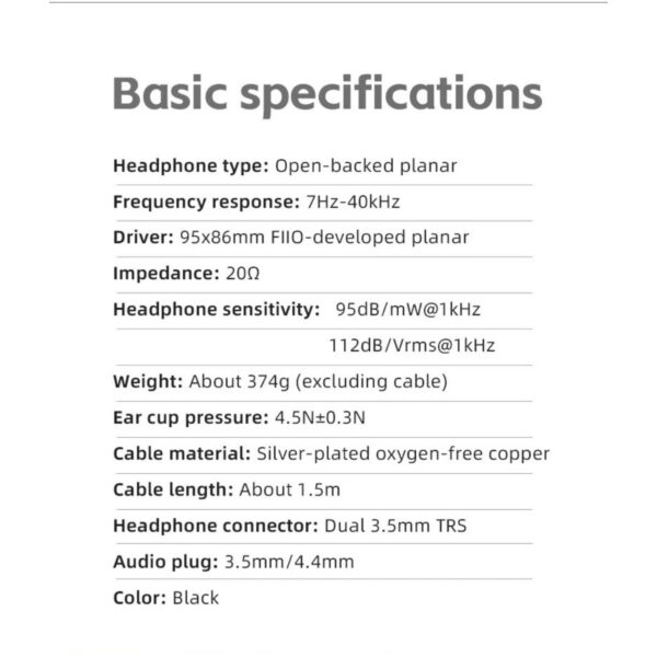 [PRE-ORDER 30 Days] FiiO FT1 Pro Open-Back Headphones Planar Magnetic Hi-Fi Professional Studio Headphone