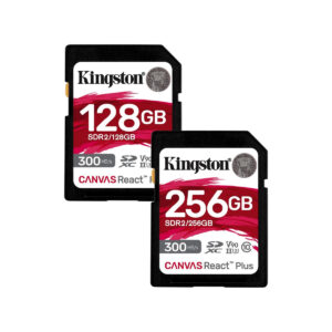[PRE-ORDER 14 DAYS] Kingston Canvas React Plus SD memory card | 128GB/256GB | for 8K/3D/VR professional UHS-II cinema cameras