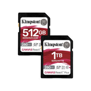 [PRE-ORDER 14 DAYS] Kingston Canvas React Plus V60 SD memory card (SDR2V6) | 512GB/1TB | for 4K professional UHS-II cameras
