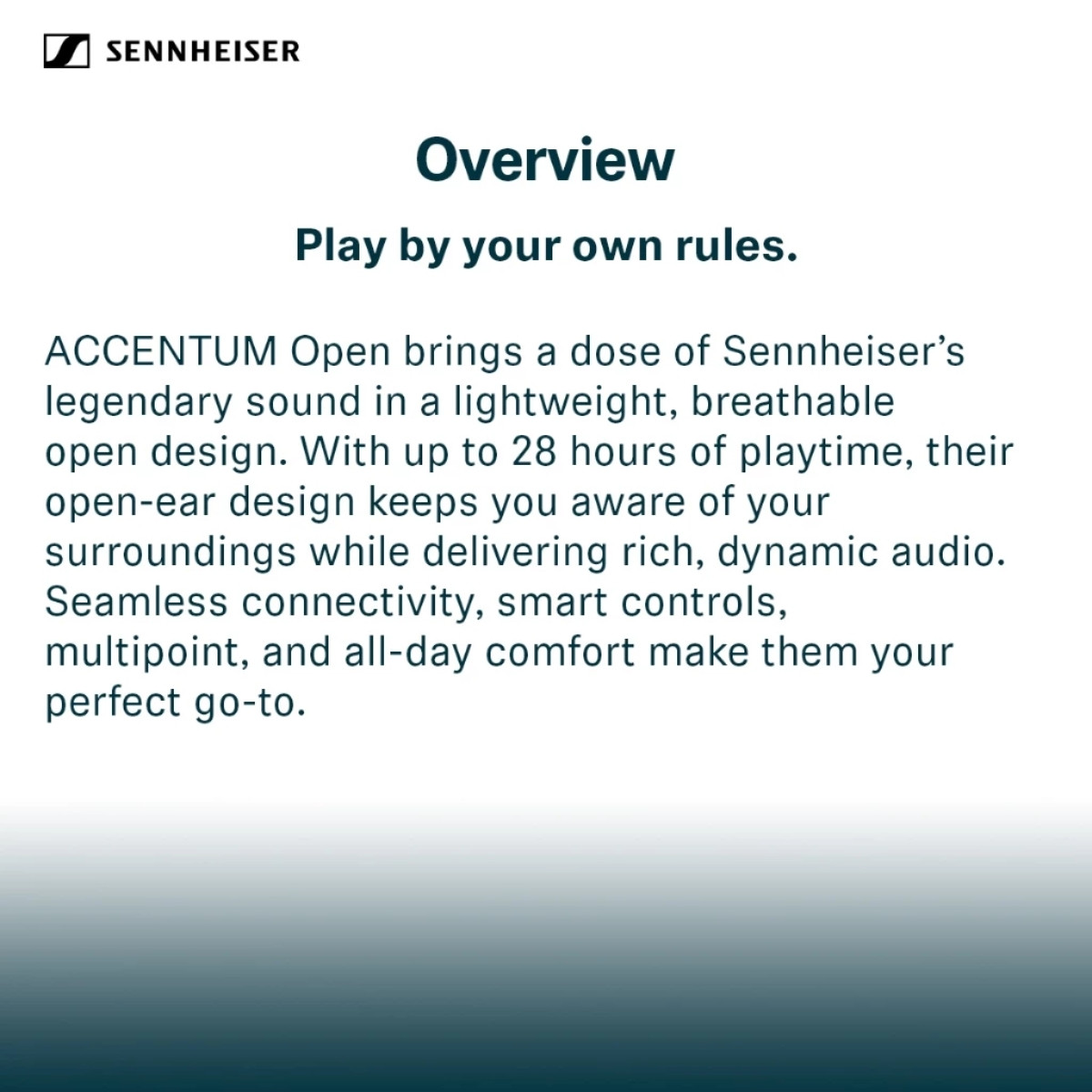 63736777f69cc24310598ac20d14456b.jpeg Sennheiser ACCENTUM Open True Wireless Earbuds | IPX4 | Multipoint Pairing - OTW1