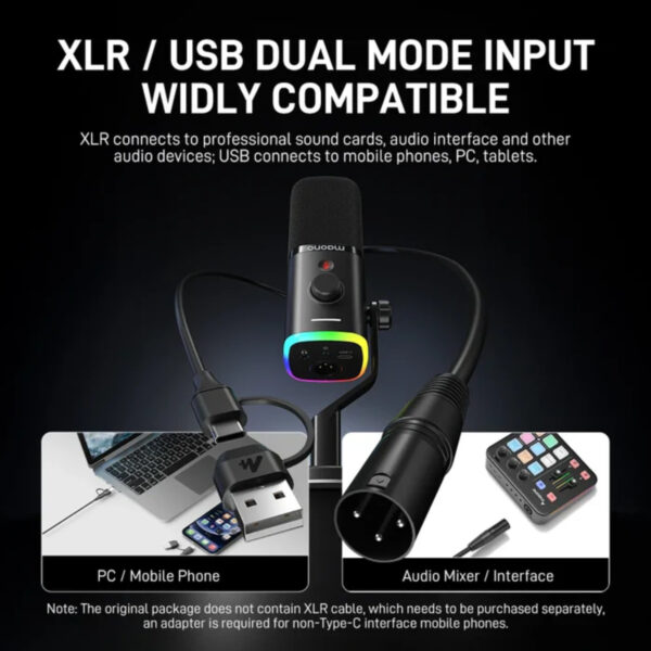 MAONO PD100X USB/XLR Dynamic Microphone For Game Streamers [READYSTOCK]