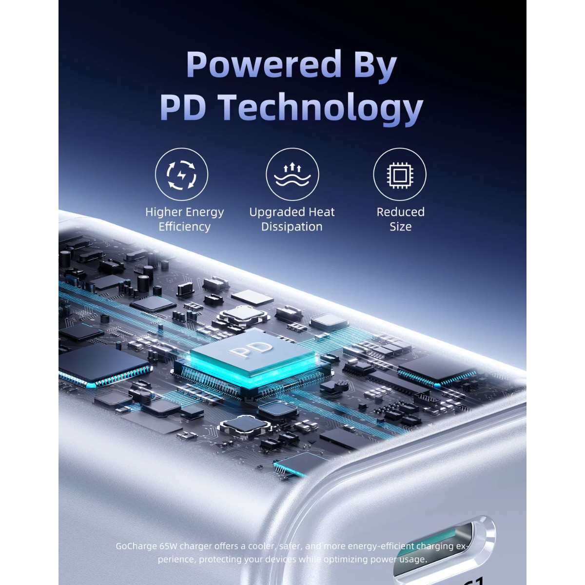 Innostyle GoCharge 65W 3-port charger IC65-3