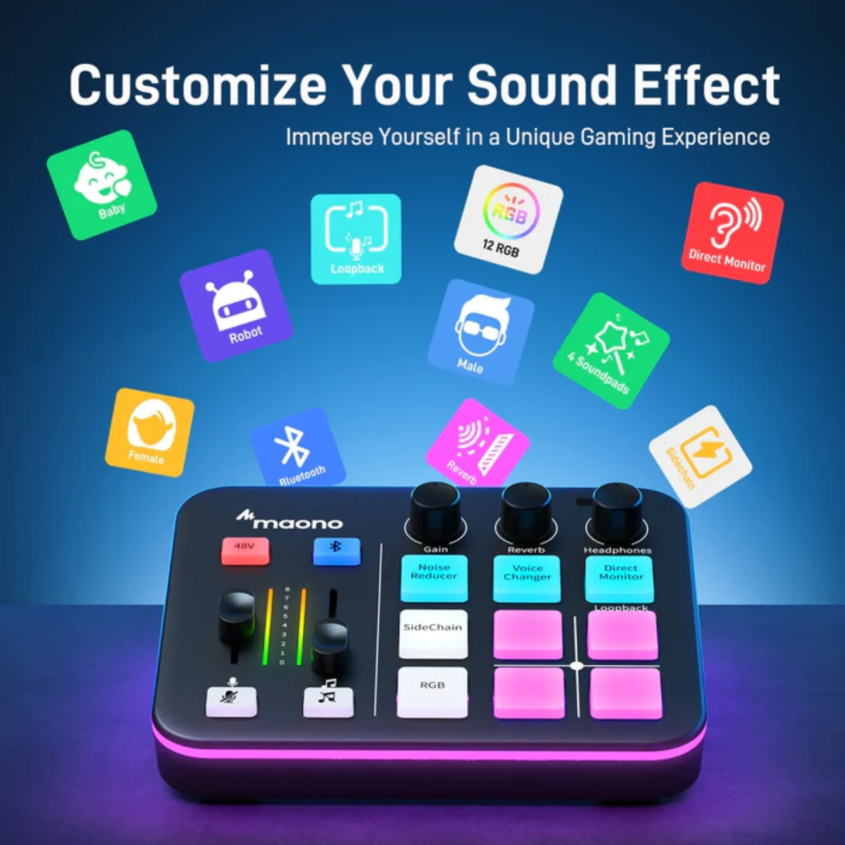 Maono Maonocaster G1 NEO Audio Mixer For Game Streamer