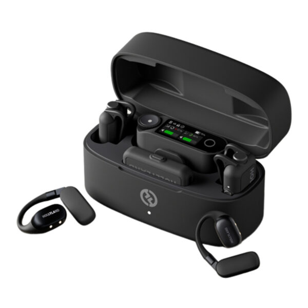 Hollyland LARK MAX 2 Wireless Microphone System – 32bit Float, Noise Cancelling, 250m Range, 4 Receivers 1 Transmitter, For Camera & Smartphone