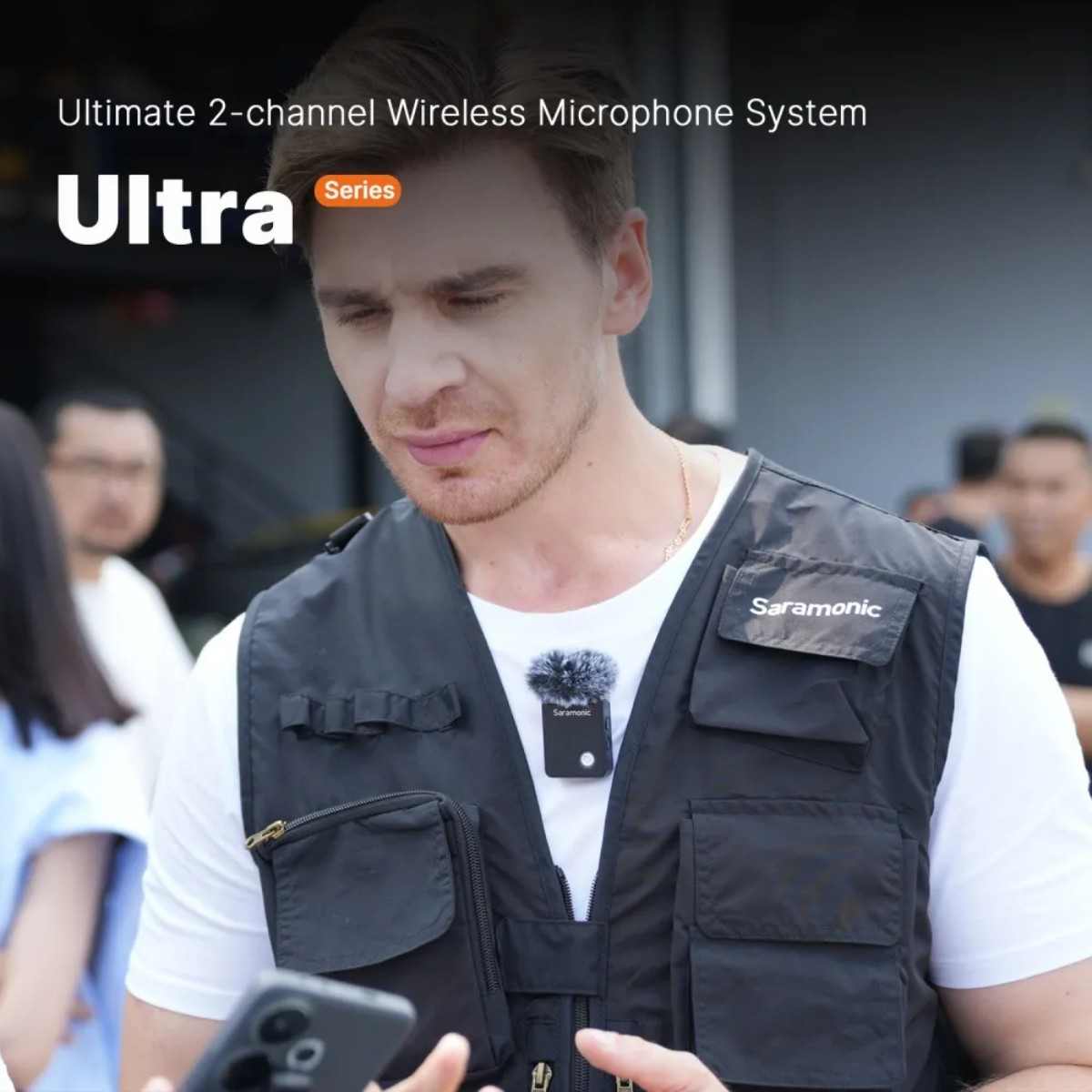 Saramonic Ultra | Ultimate 2-channel Wireless Microphone System (with Lavalier Mic included)