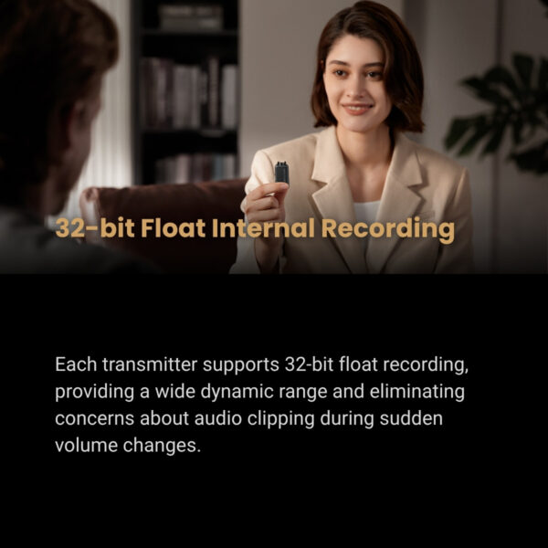 Hollyland LARK MAX 2 Wireless Microphone System – 32bit Float, Noise Cancelling, 250m Range, 4 Receivers 1 Transmitter, For Camera & Smartphone