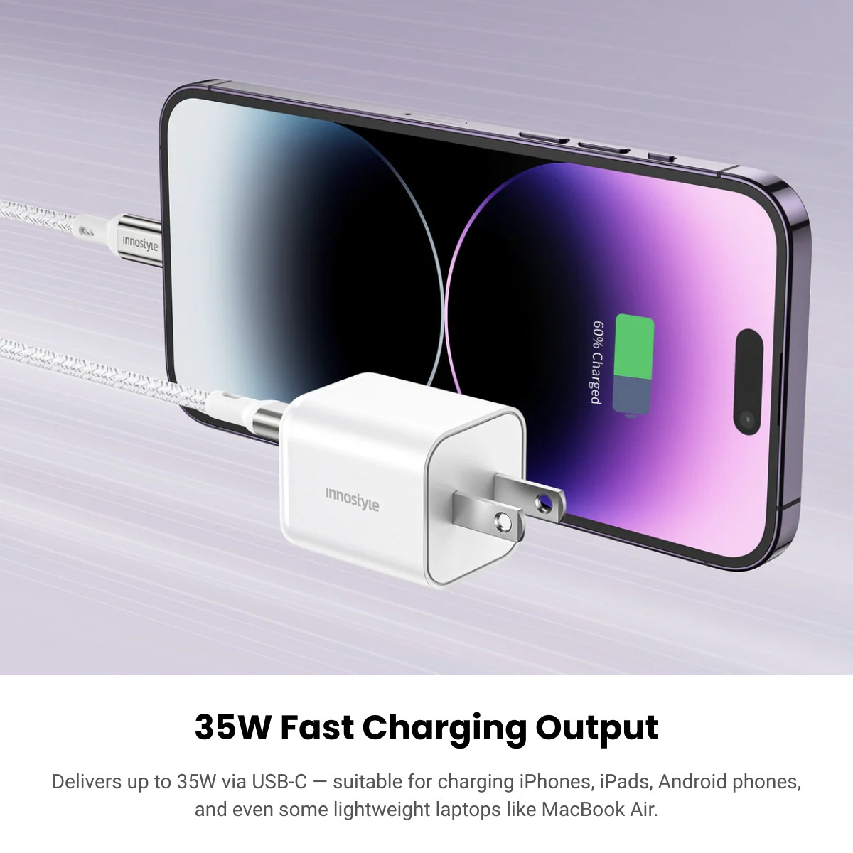 Innostyle MiniCube 35W GaN Charger IC35CA