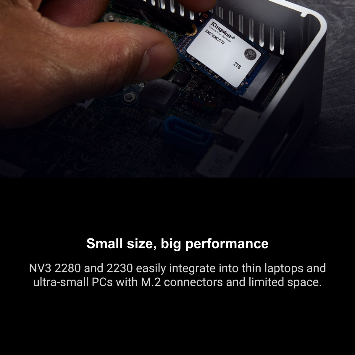Kingston NV3 PCIe 4.0 NVMe SSD (M.2 2230) | For high-speed, low-power storage needs