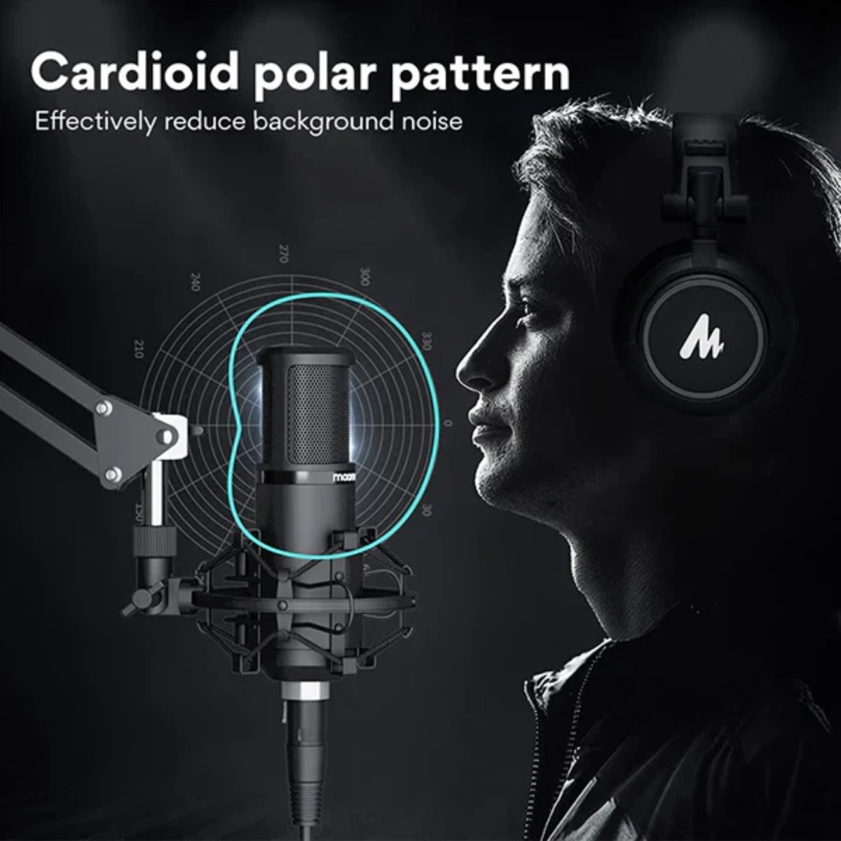 MAONO AU-PM320S Studio Condenser XLR Microphone Kit