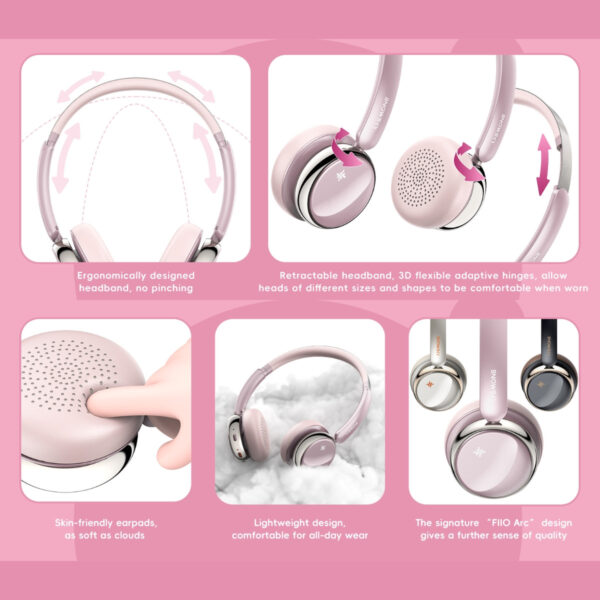FiiO Snowsky ANYTIME On-Ear Bluetooth ANC Headphone | Bluetooth 5.4 | ANC | 58 Hours Battery | Game Mode