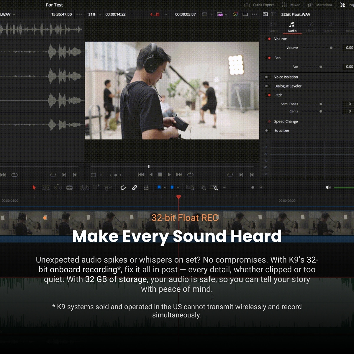 Saramonic K9 Dual-Channel Digital UHF Wireless Audio System for Filmmakers