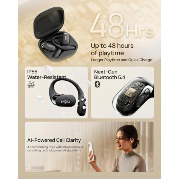 Shokz Openfit 2 Open-Ear Headphone with Comfort Ultimate Sound