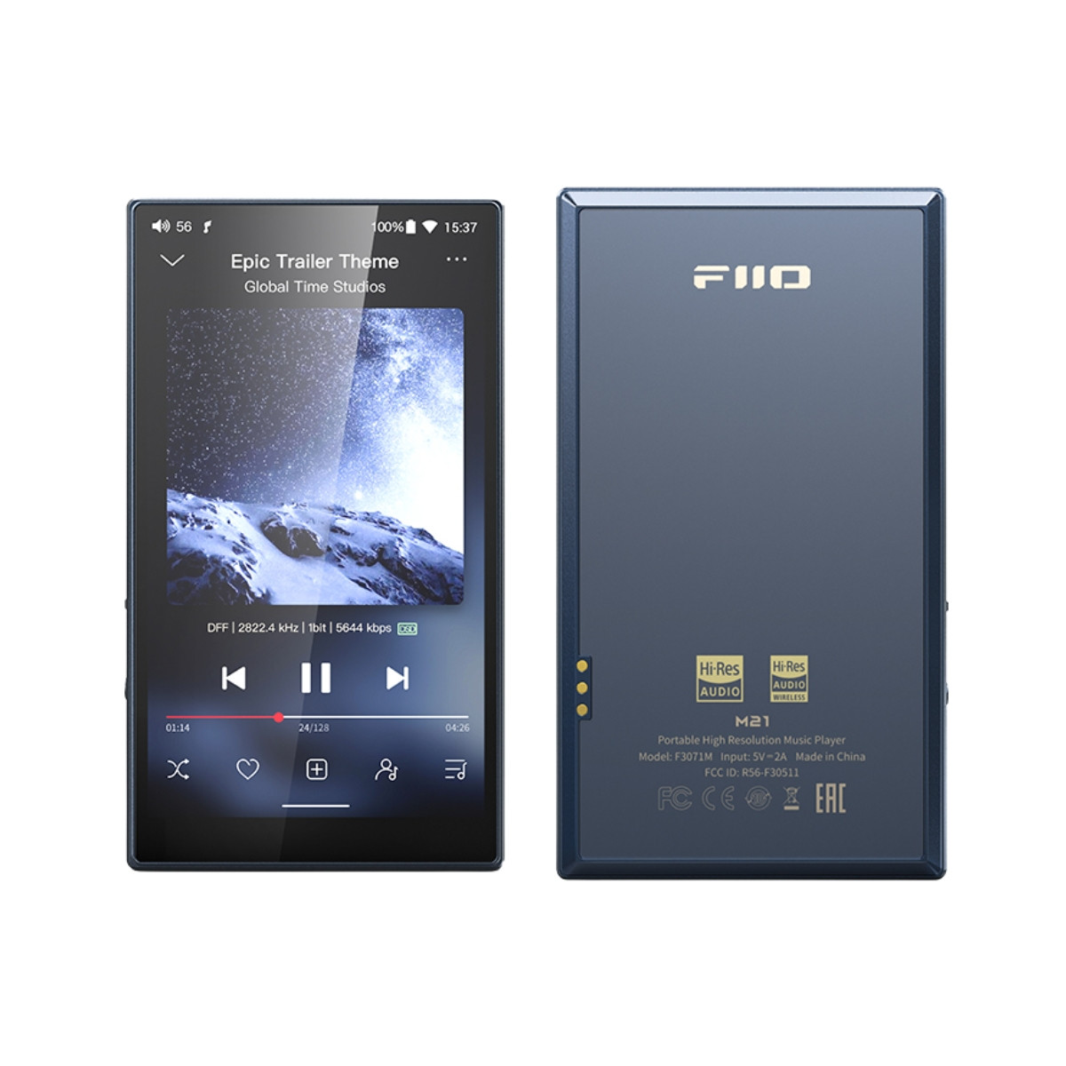 FiiO M21 Portable High-Res Lossless Music Player | Quad DAC Setup | Snapdragon 680 + Android 13 | USB DAC & Desktop Mode