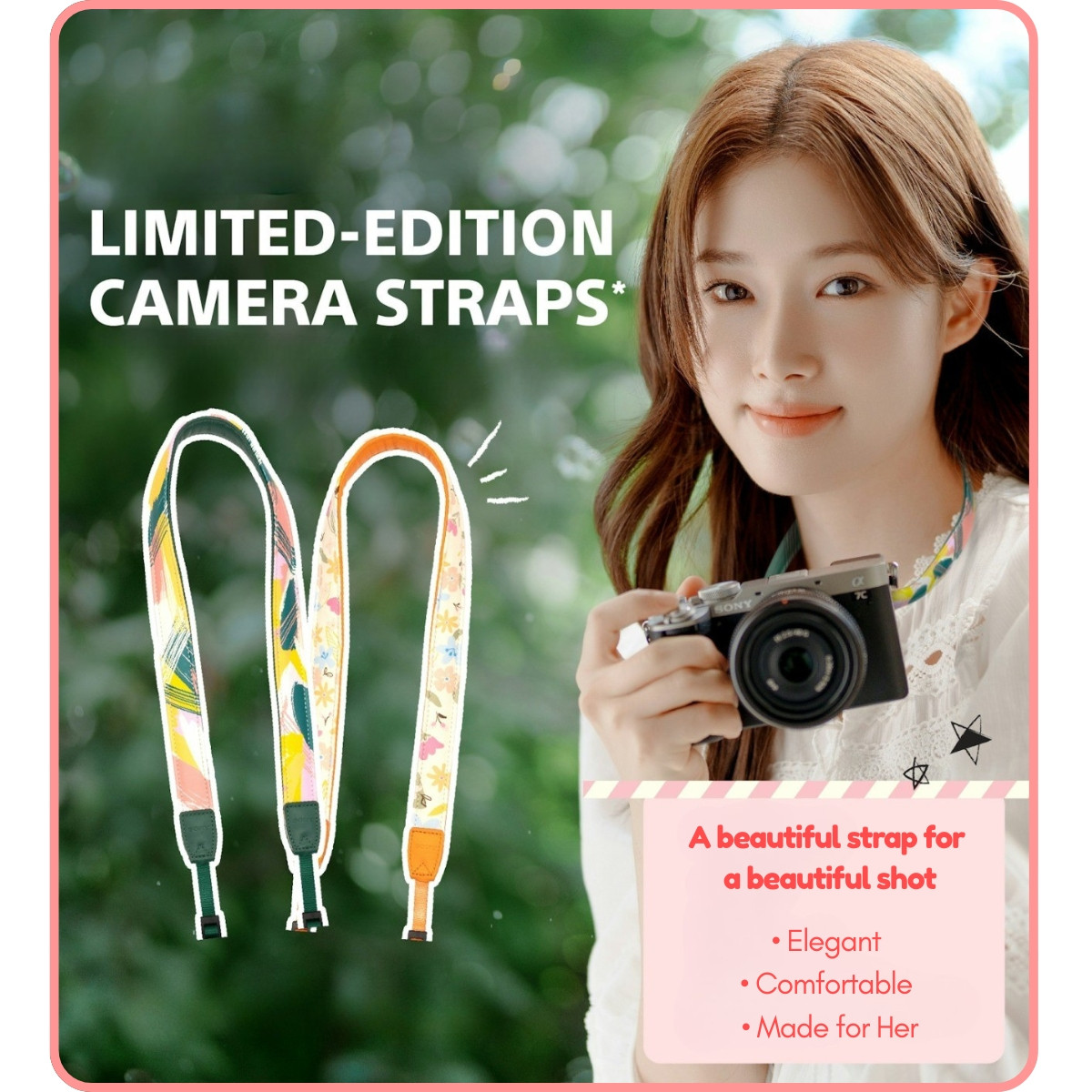 Sony Pretty Camera Strap | Limited Edition | For Stylish Photographers