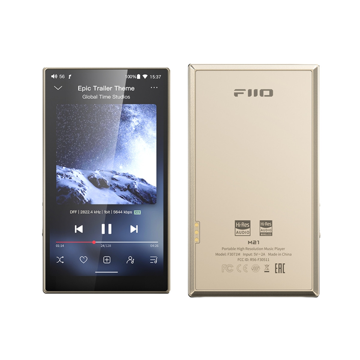 FiiO M21 Portable High-Res Lossless Music Player | Quad DAC Setup | Snapdragon 680 + Android 13 | USB DAC & Desktop Mode