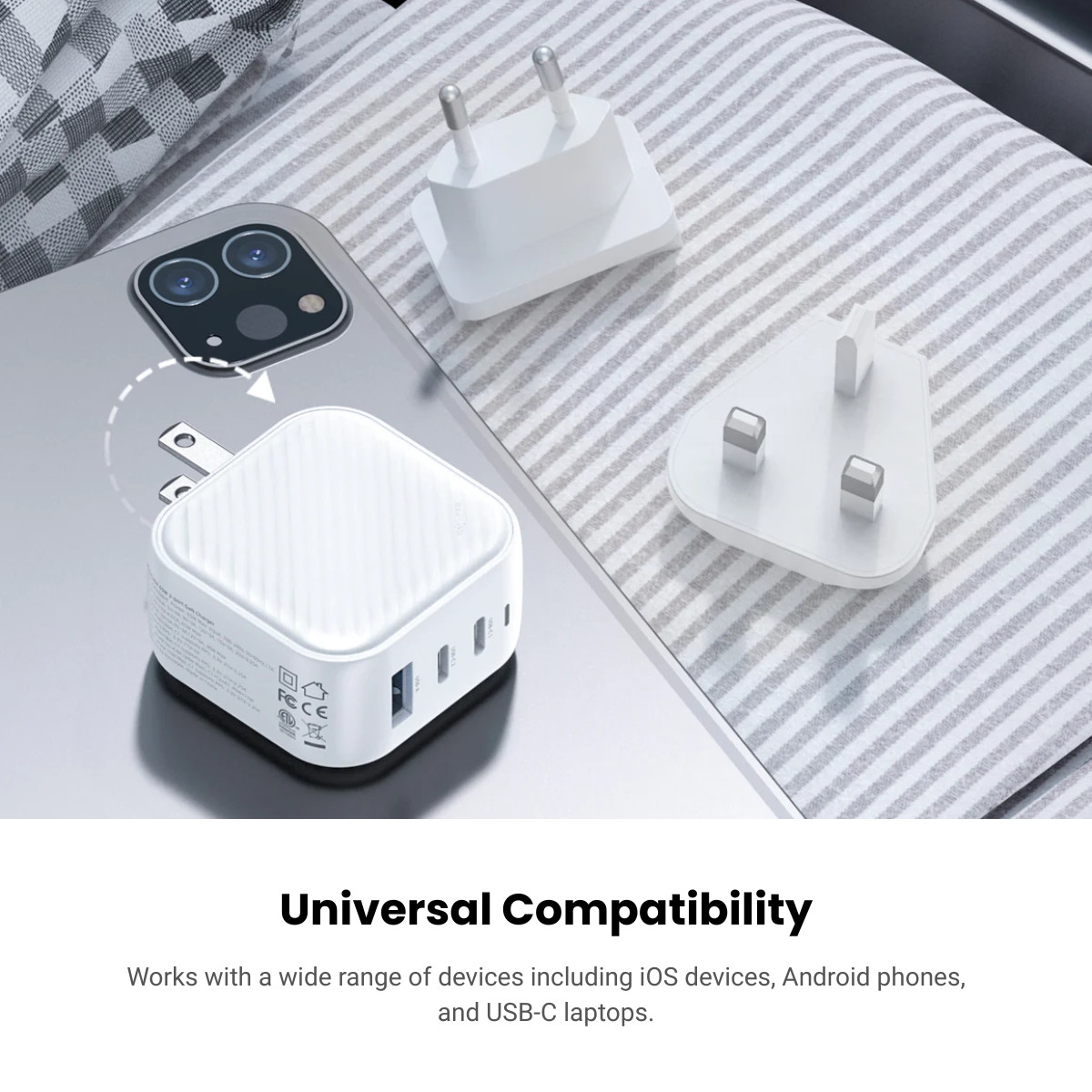 Innostyle MiniCube 65W 3-Port Charger IC65G