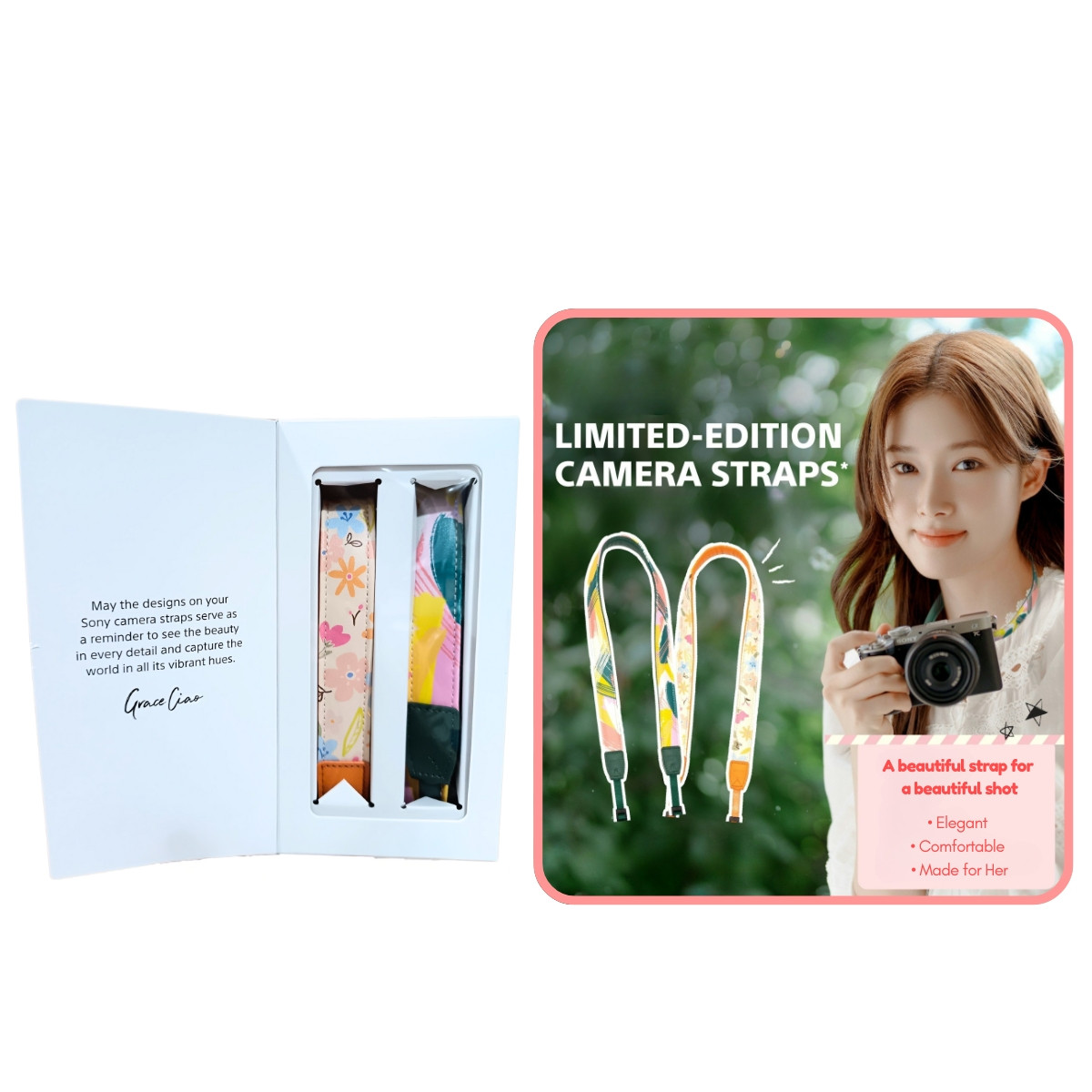 Sony Pretty Camera Strap | Limited Edition | For Stylish Photographers