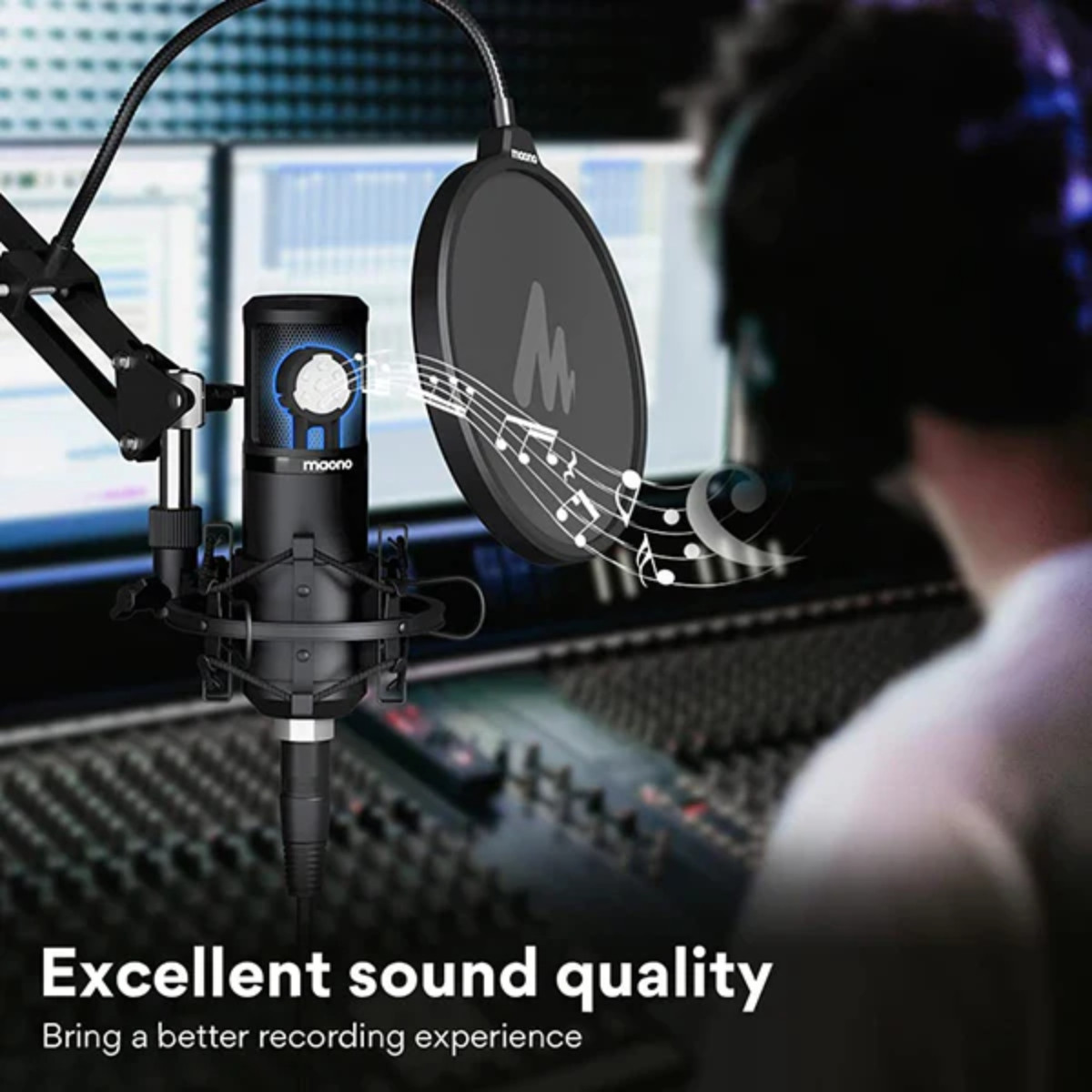 MAONO AU-PM320S Studio Condenser XLR Microphone Kit