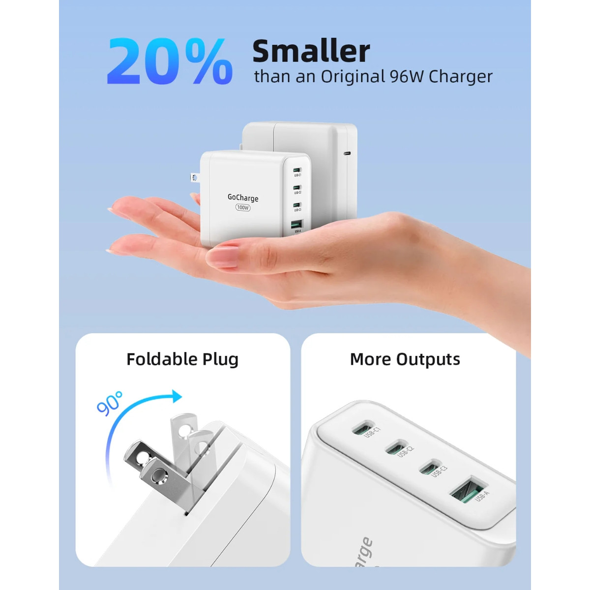 Innostyle GoCharge 100W 4-port charger IC100-4