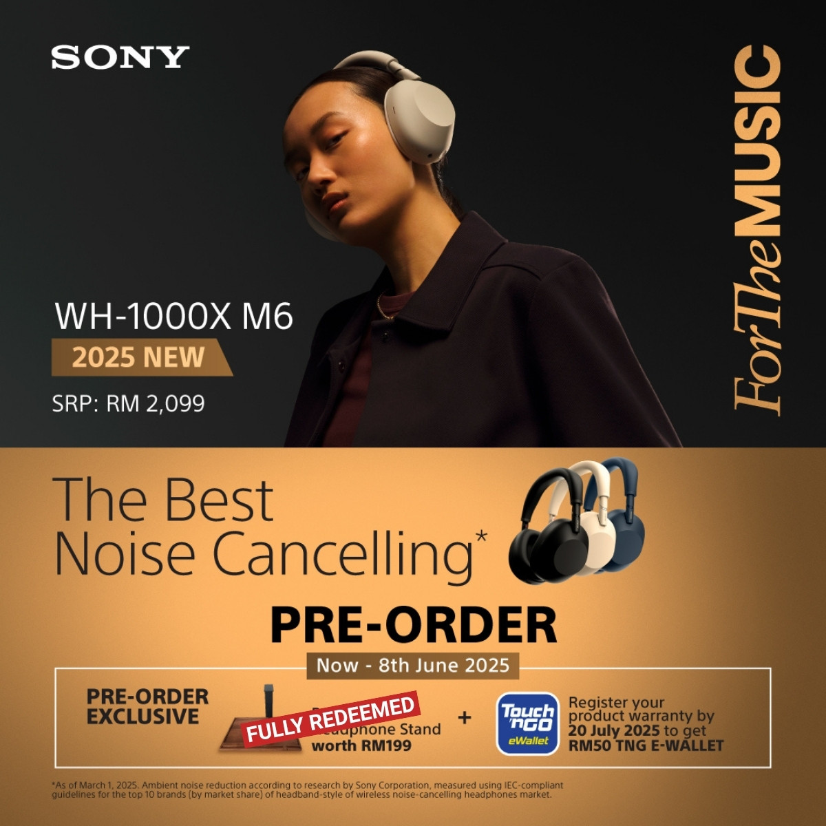 Sony WH-1000XM6 Noise-Canceling Wireless Over-Ear Headphones