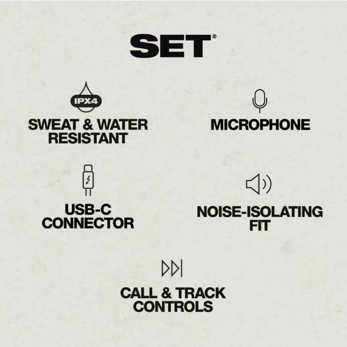 f2ca08ae023965332938e8757ae0f259.jpeg Skullcandy Set USB-C Wired Sport Earbuds with Microphone - IPX4 Sweat & Water Resistant - USB-C Connectivity