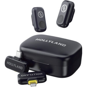 Hollyland Lark A1 wireless microphone | High-Resolution Audio | 3-Level Intelligent Noise Cancellation | Custom EQ & Reverb Settings