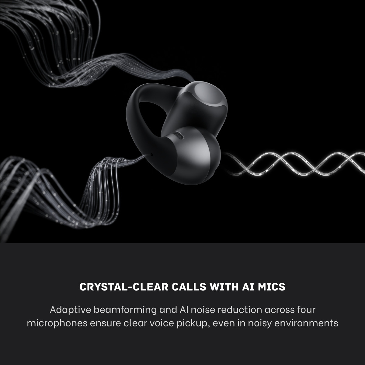 Shokz OpenDots ONE open-ear earbuds | Open-Ear Clip-On Design