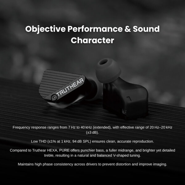 TRUTHEAR PURE In-ear Monitor 1DD + 3BA IEM