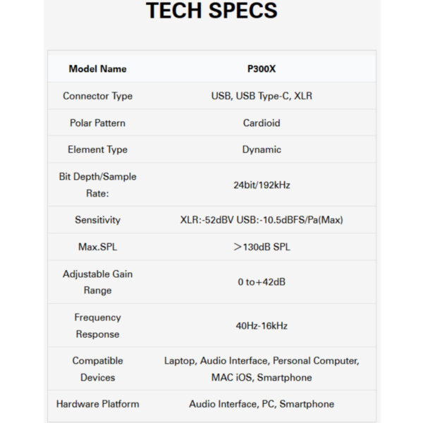 MAONO PD300X USB/XLR Dynamic Microphone