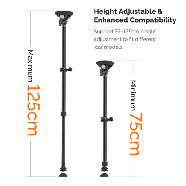 Movmax Adjustable Telescopic Rod | 1/4" Thread Kit (75-125cm/2.5ft-4ft)