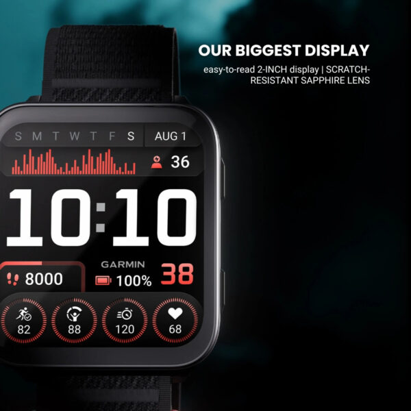 Garmin Venu X1 Premium GPS Smartwatch | 2-INCH AMOLED DISPLAY | 8 DAYS BATTERY LIFE | SPEAKER AND MICROPHONE FOR CALLS