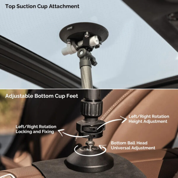 Movmax Adjustable Telescopic Rod | 1/4" Thread Kit (75-125cm/2.5ft-4ft)