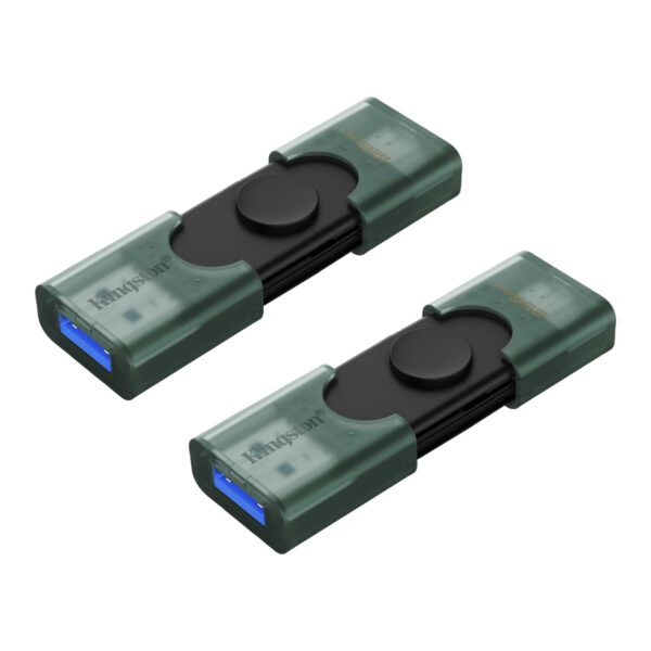 Kingston DataTraveler Duo USB Flash Drive (Gen 2) | With dual USB-A/C moving cap design | USB-A & USB-C | DTDEG2