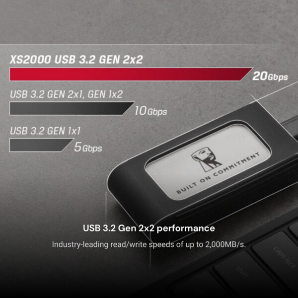 Kingston XS2000 External Solid State Drive (SSD) | 500GB/1TB/2TB/4TB