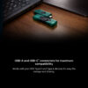 Kingston DataTraveler Duo USB Flash Drive (Gen 2) | With dual USB-A/C moving cap design | USB-A & USB-C | DTDEG2