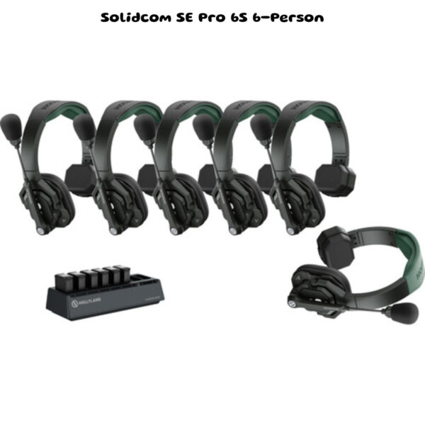 [PRE-ORDER 14 Days] Hollyland Solidcom SE Pro 9S 9-Person Full-Duplex Single-Ear Headset Intercom System (1.9 GHz)