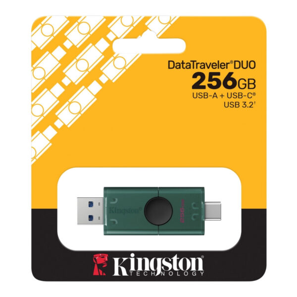 Kingston DataTraveler Duo USB Flash Drive (Gen 2) | With dual USB-A/C moving cap design | USB-A & USB-C | DTDEG2