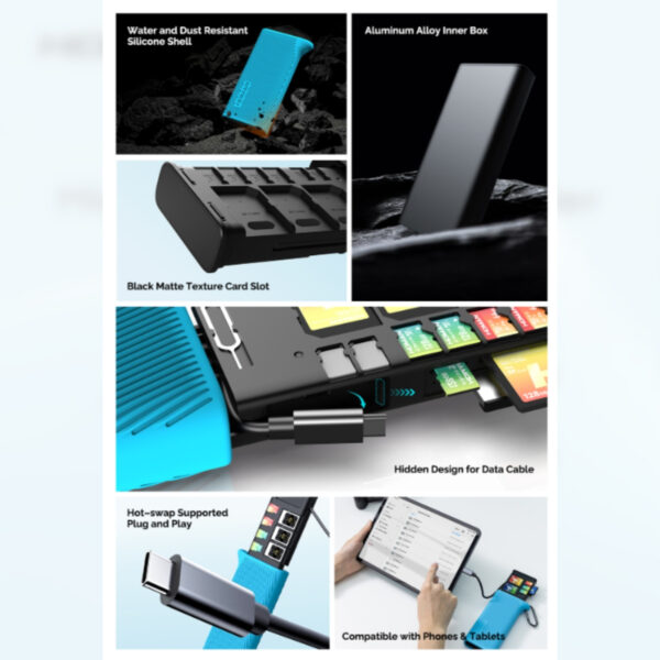 71bd45acad55dc8f34a672ac4b04fd76.jpeg Homan CFexpress Type-A/B Card Reader | Type-A Type-B | Multifunctional High-Speed Card Reader