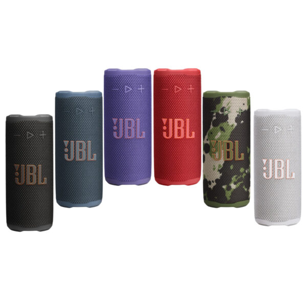 JBL Grip Compact portable Bluetooth speaker with bold JBL Pro Sound & ambient light
