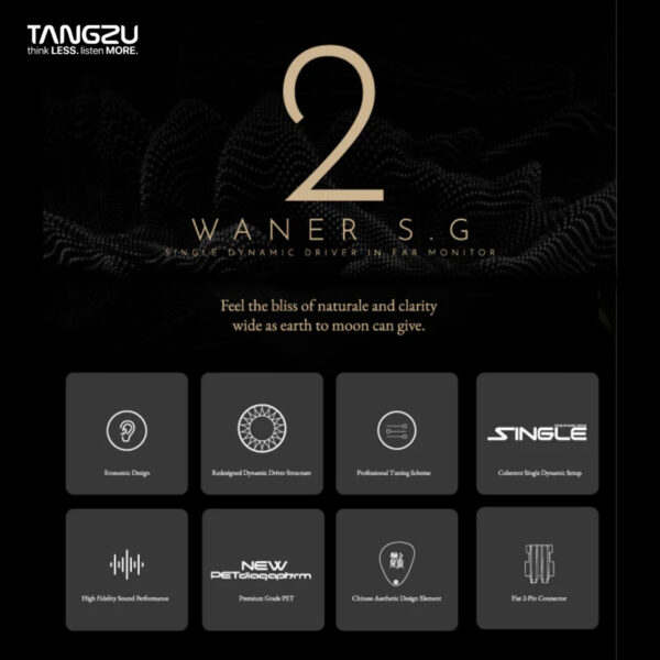 TANGZU WANER SG 2 Single Dynamic In-Ear Headphones (Wan'er S.G 2)