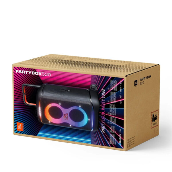 JBL PartyBox 520 Portable Battery-Powered Party Speaker with Powerful & Loud Sound