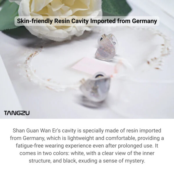 TANGZU WANER SG In-Ear Monitors IEM | 10mm Dynamic Driver | PET Diaphragm | 20Ω Silver-Plated OFC Cable (Wan Er SG)