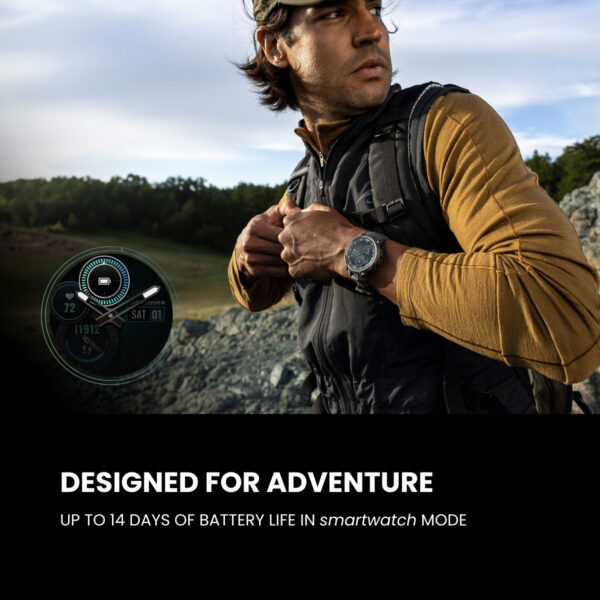 Garmin Instinct Crossover AMOLED rugged hybrid GPS smartwatch | AMOLED | 14 Days Battery | Health Monitoring