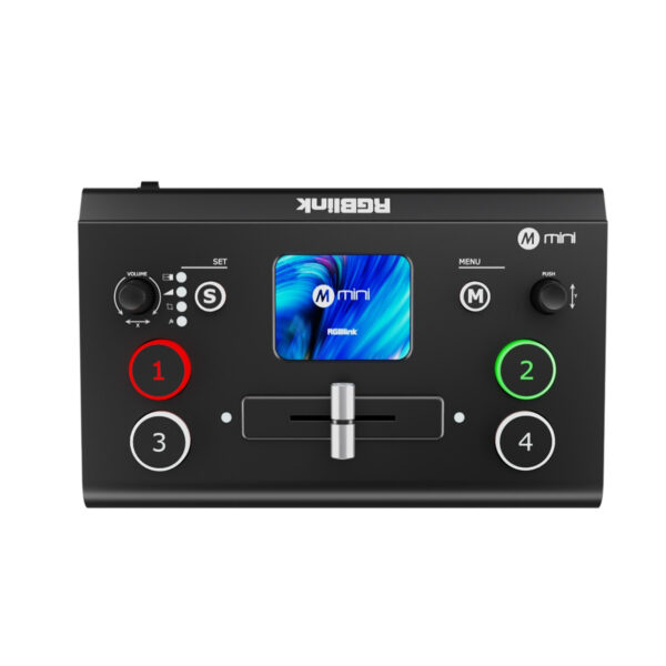 3b671b8614dc1eb3e057c23cb71b6fa4.jpeg RGBlink mini v3 mini Video Switcher 4K HDMI Switcher Touch Screen Multi-Cam Live Streaming Dual HDMI Output Recording & PTZ Control