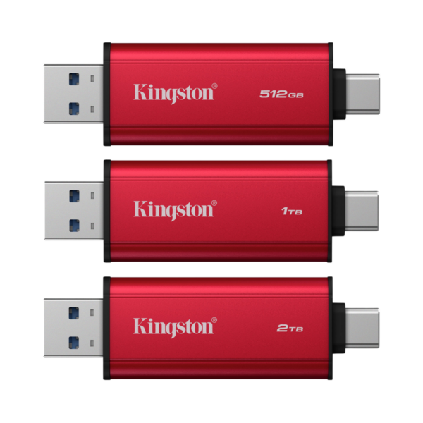 9503de4904b43aa3f40c97d977e75491.png Kingston Dual Portable Solid-State Drive SSD | USB Type-A and Type-C | speeds of up to 1,050MB/s